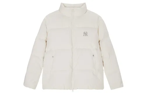 MLB New York Yankees Down Jackets Unisex Cream Stand Collar Moderate Other