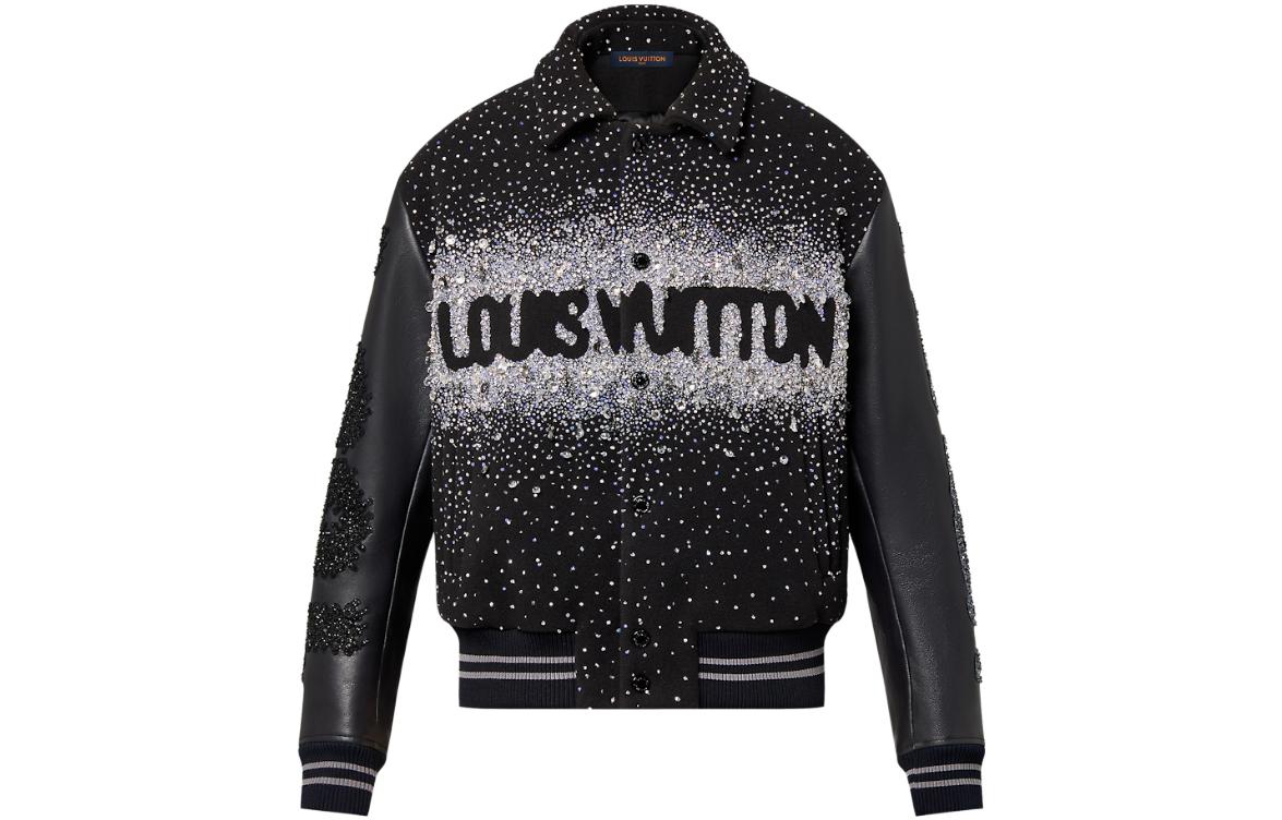 LOUIS VUITTON Made To Order Embroidered Varisty Blouson