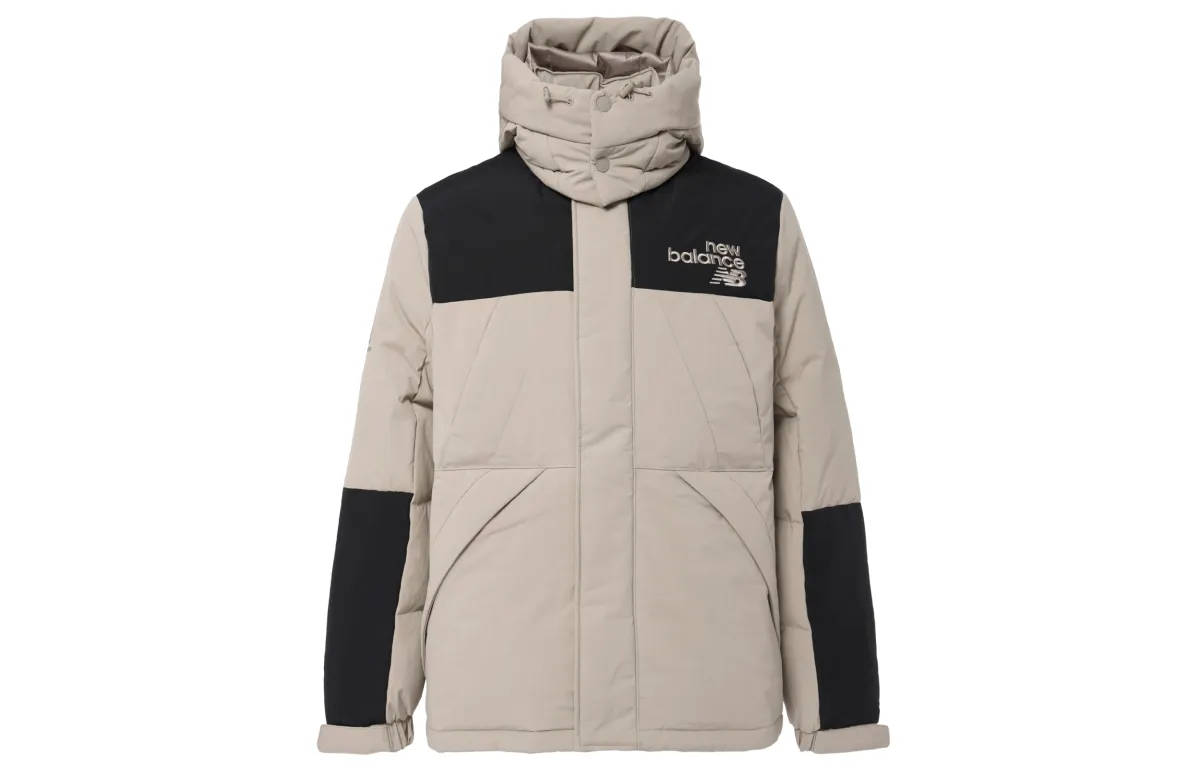 New Balance Down Jacket Unisex Beige Gray