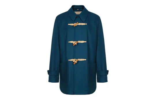 Burberry Coats Men's Lapel Moderate Straight Fit