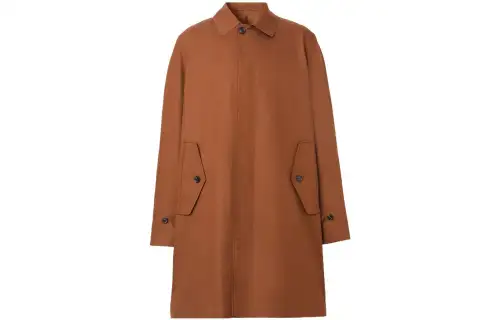 Burberry Coats Men's Tan Lapel Moderate Straight Fit