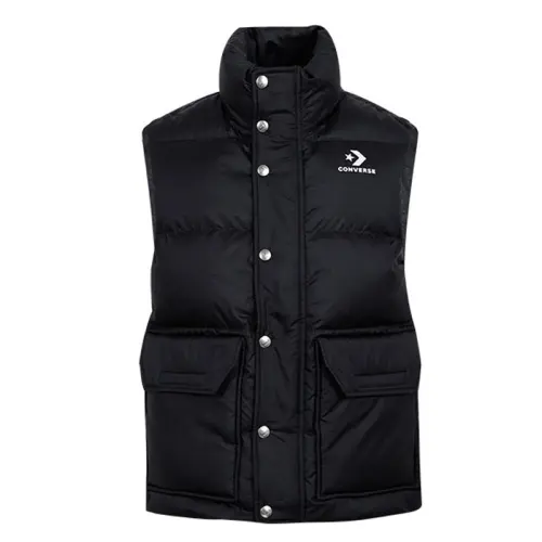 Converse DOWN PUFFER VEST Men's Black