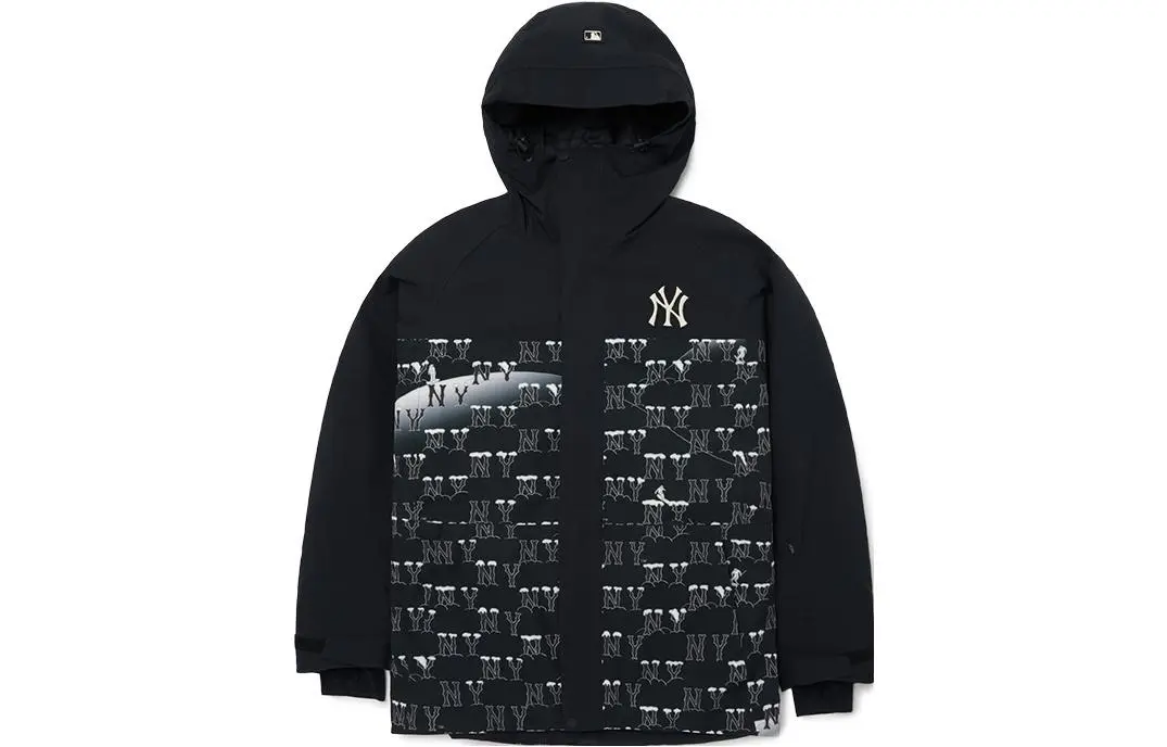 MLB New York Yankees Puffer Jacket Unisex Black