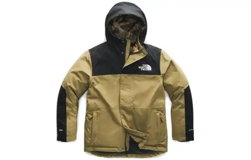THE NORTH FACE Down Jackets Men's Khaki Hooded Thickened Down Jacket