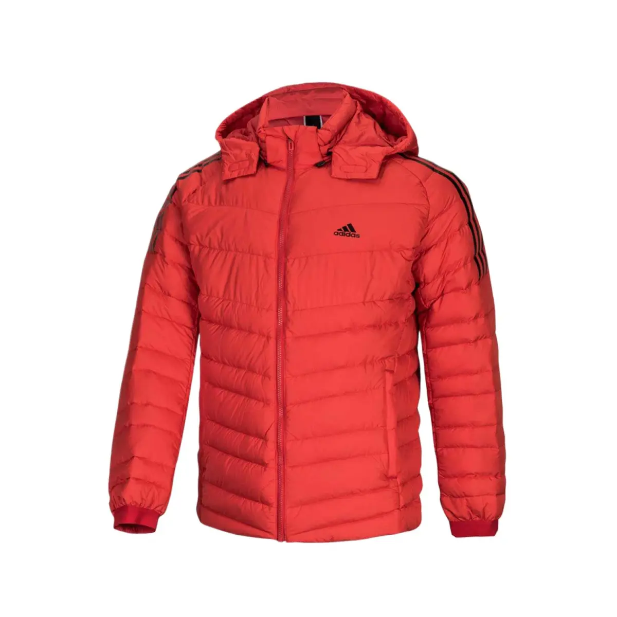 Adidas Down Jackets Men's Red Hooded Moderate