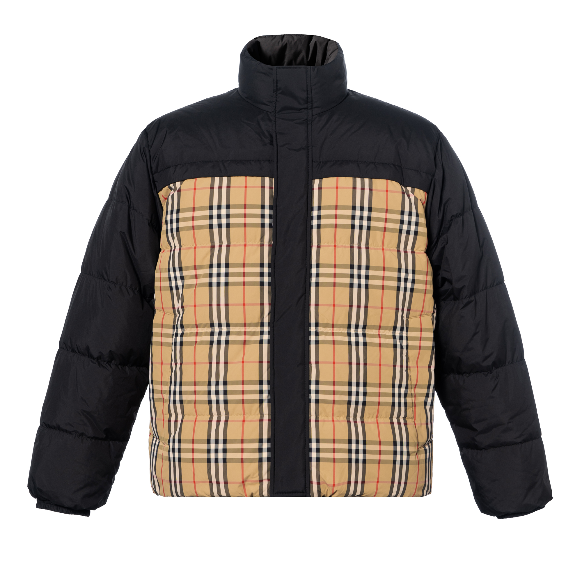 【Zoomed ImageryPrevious Season】Vintage check-pattern reversible padded jacket