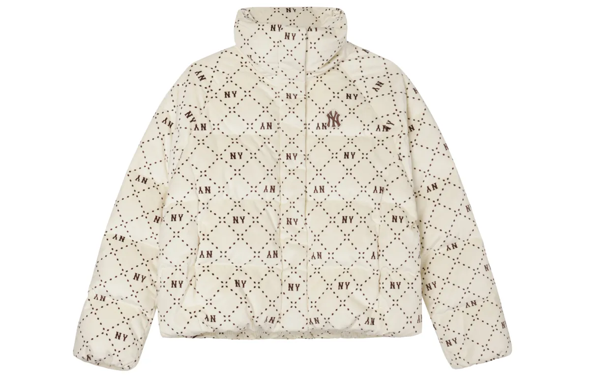 MLB Down Jacket Unisex Cream White