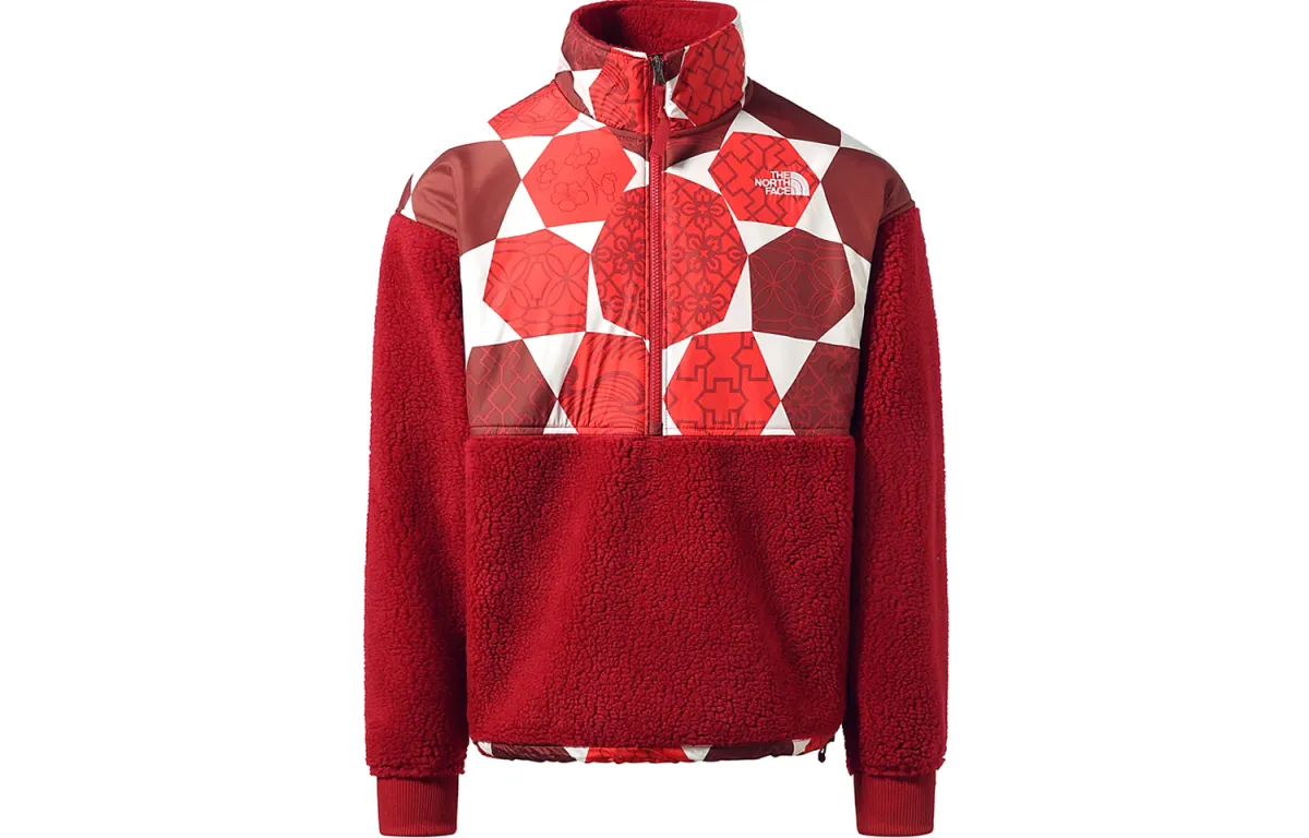 THE NORTH FACE Winter Olympics Limited Collection Velvet feel Coat Unisex Red