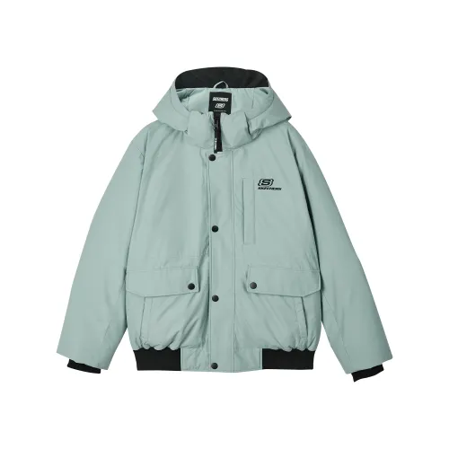 Skechers Sports Life Collection Down Jacket Men's Slate Green