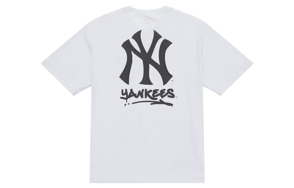 MLB New York Yankees Basic Collection SS25 T Shirt Unisex Standard White