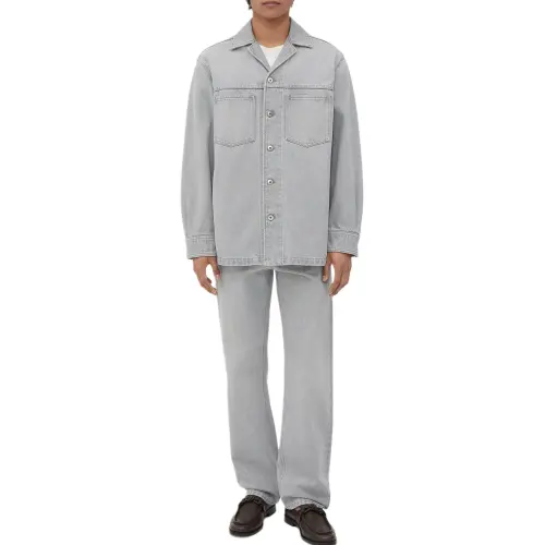 Bottega Veneta FW24 Denim Jacket Men's Light Gray