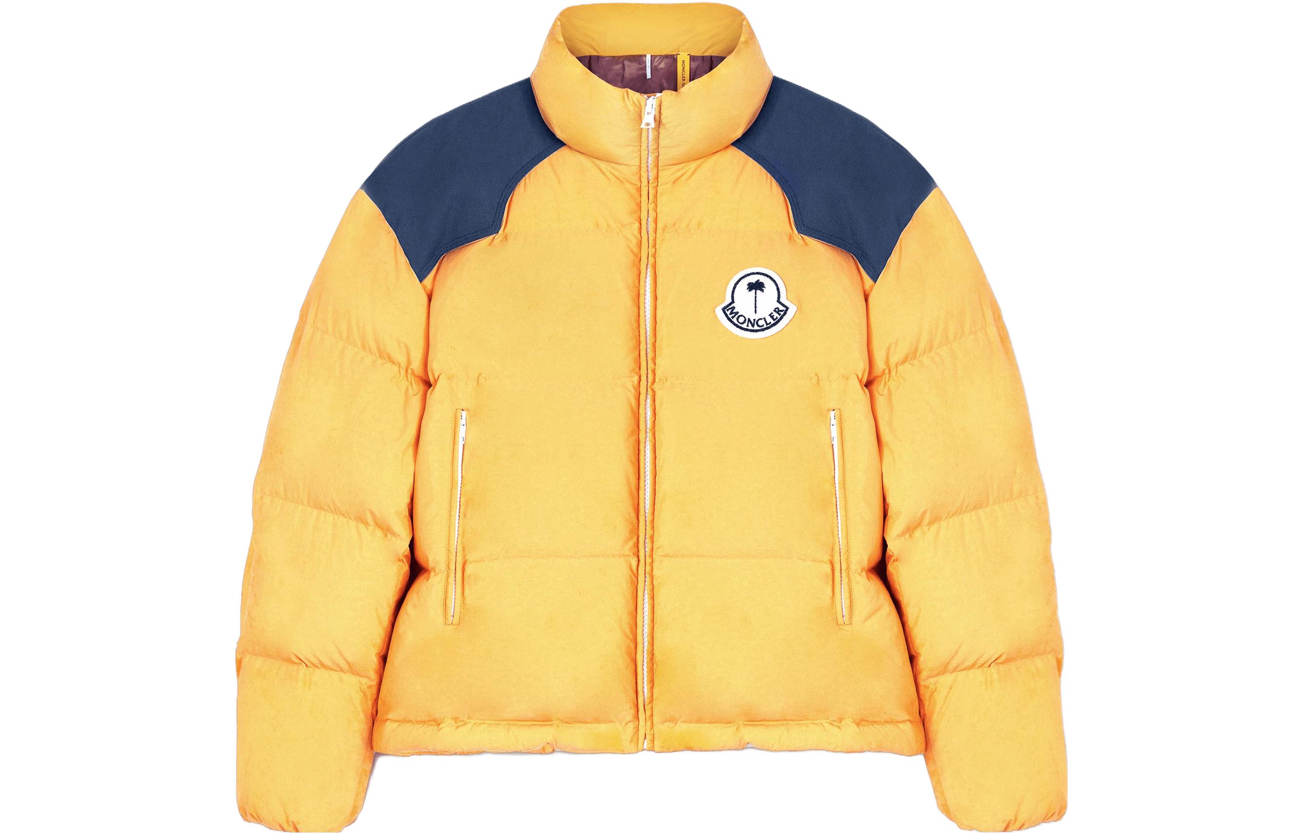 Куртка MONCLER GENIUS × PALM ANGELS (желто-синяя)
