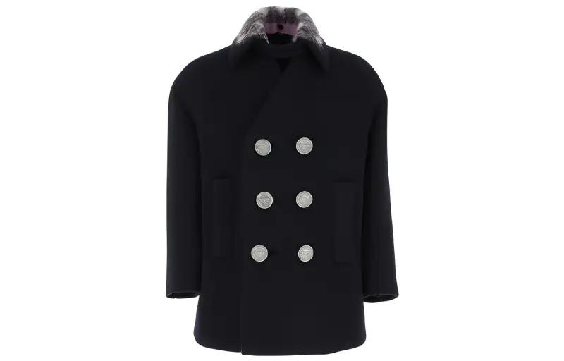 PRADA Coats Men's Black Lapel Moderate