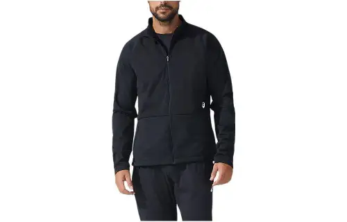 ASICS Jackets Men's Black Stand Collar Moderate Other