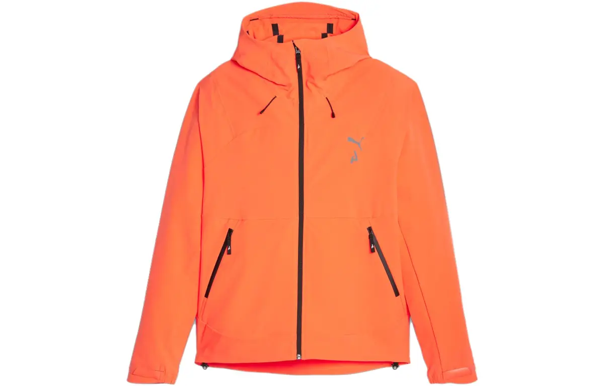 PUMA Jackets Men's Orange Hooded Moderate Other