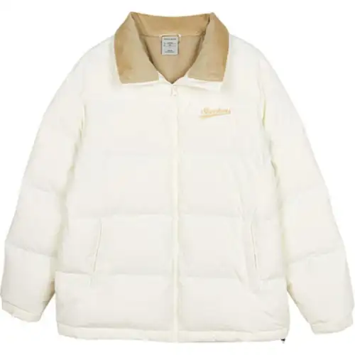 Skechers Colorful Down Jacket Unisex Marshmallow White