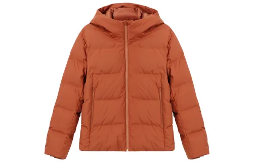 UNIQLO Down Jacket Men's Maple Leaf Orange