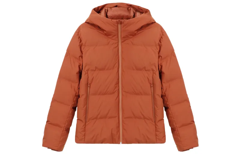 UNIQLO Down Jacket Men's Maple Leaf Orange