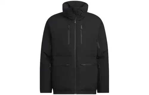 Adidas Originals Down Jackets Men's Black Stand Collar Moderate Other