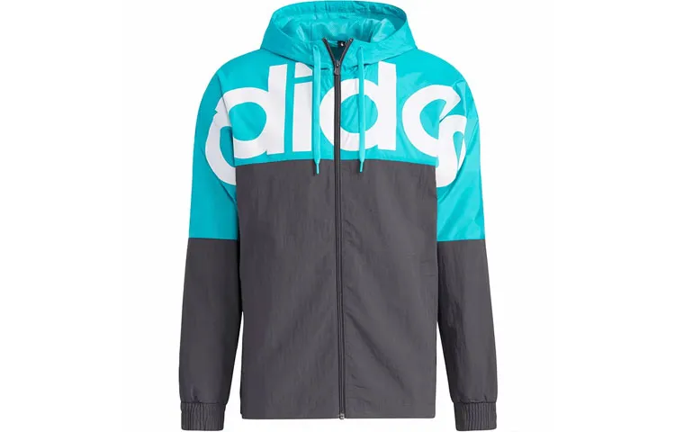 Adidas Jackets Men's Blue Hooded Moderate Other