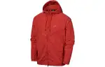 Nike Jackets Men's Red Hooded Moderate Other