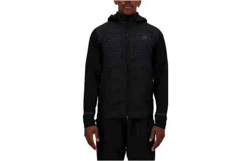 New Balance Jackets Men's Black Hooded Moderate Other