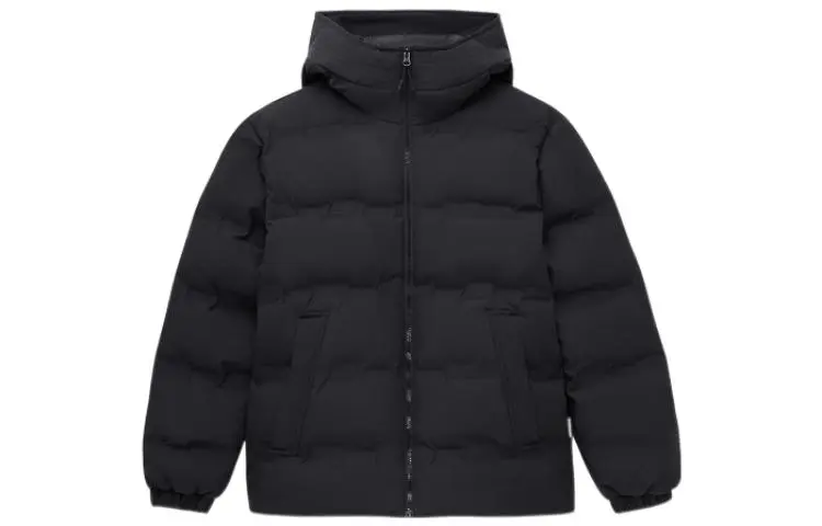 New Balance Down Jackets Unisex Black Hooded Moderate Other