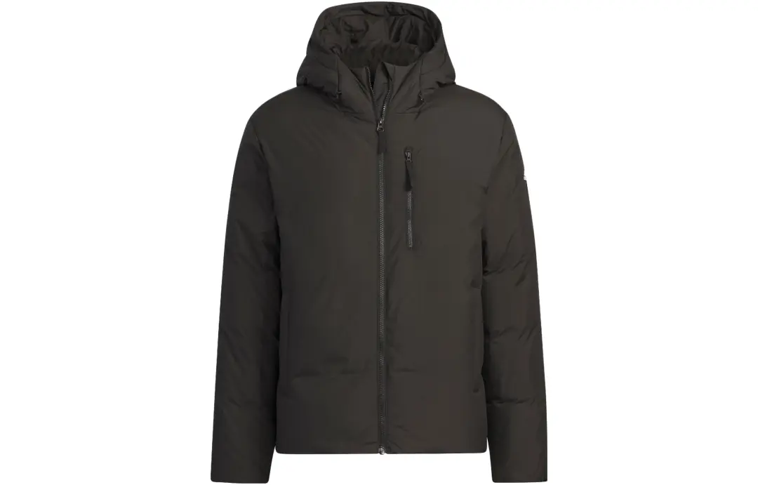 Adidas Hooded Down Jackets Men's Black Hooded Moderate Other