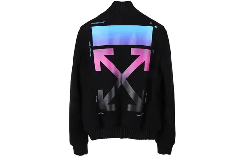 OFF WHITE FW19 Baseball Jacket Men's Black