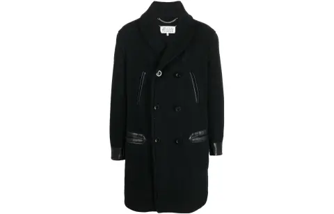 Maison Margiela Coats Men's Black Moderate