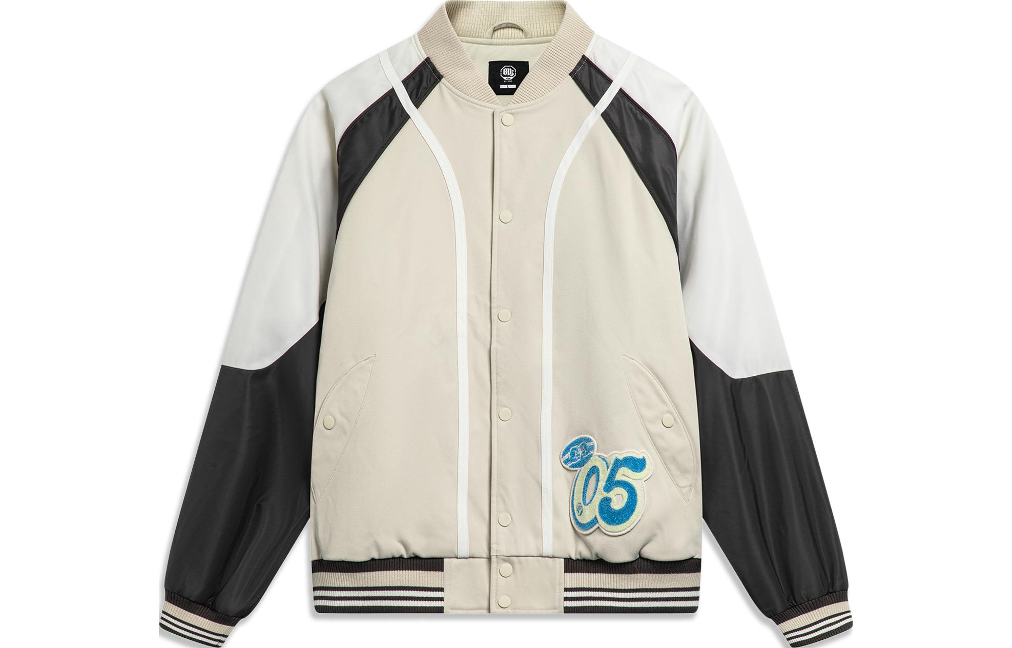 Li Ning Jacket Men’s Gravel Gray Obsidian Lime