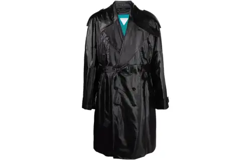 Bottega Veneta Coats Men's Black Lapel Moderate