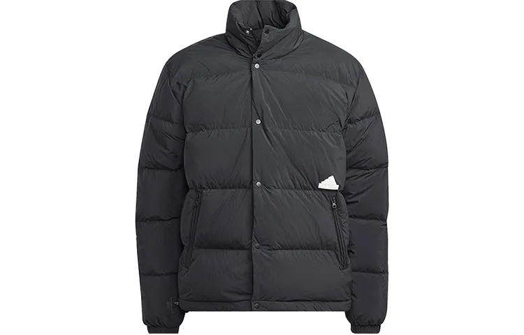 Adidas Down Jackets Men's Black Stand Collar Moderate