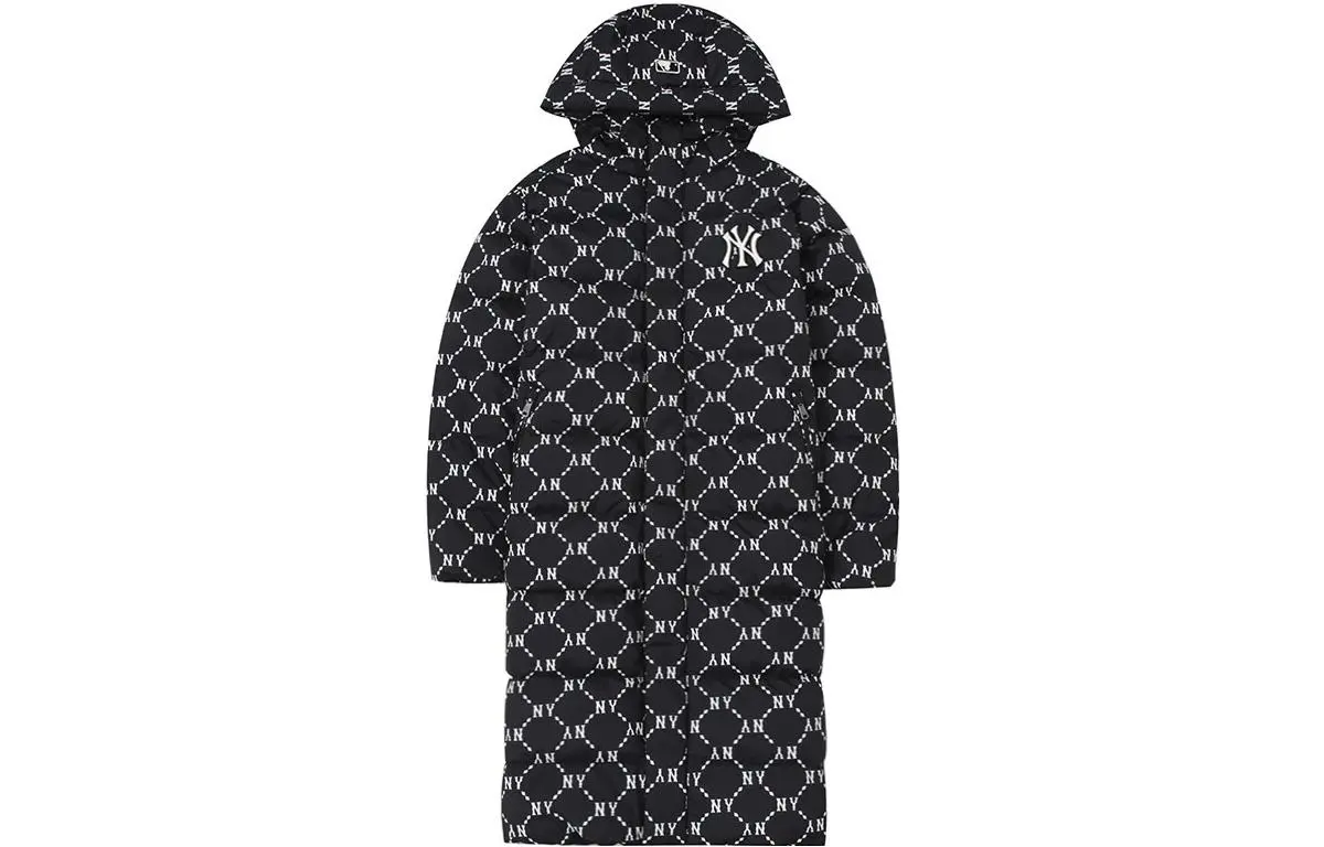 MLB New York Yankees Down Jackets Unisex Black Hooded Moderate Other