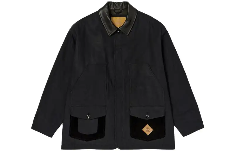 Timberland FW23+81 3 Jackets Unisex Black Lapel Moderate Other
