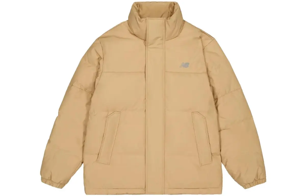 New Balance Down Jackets Unisex Yellow Stand Collar Moderate