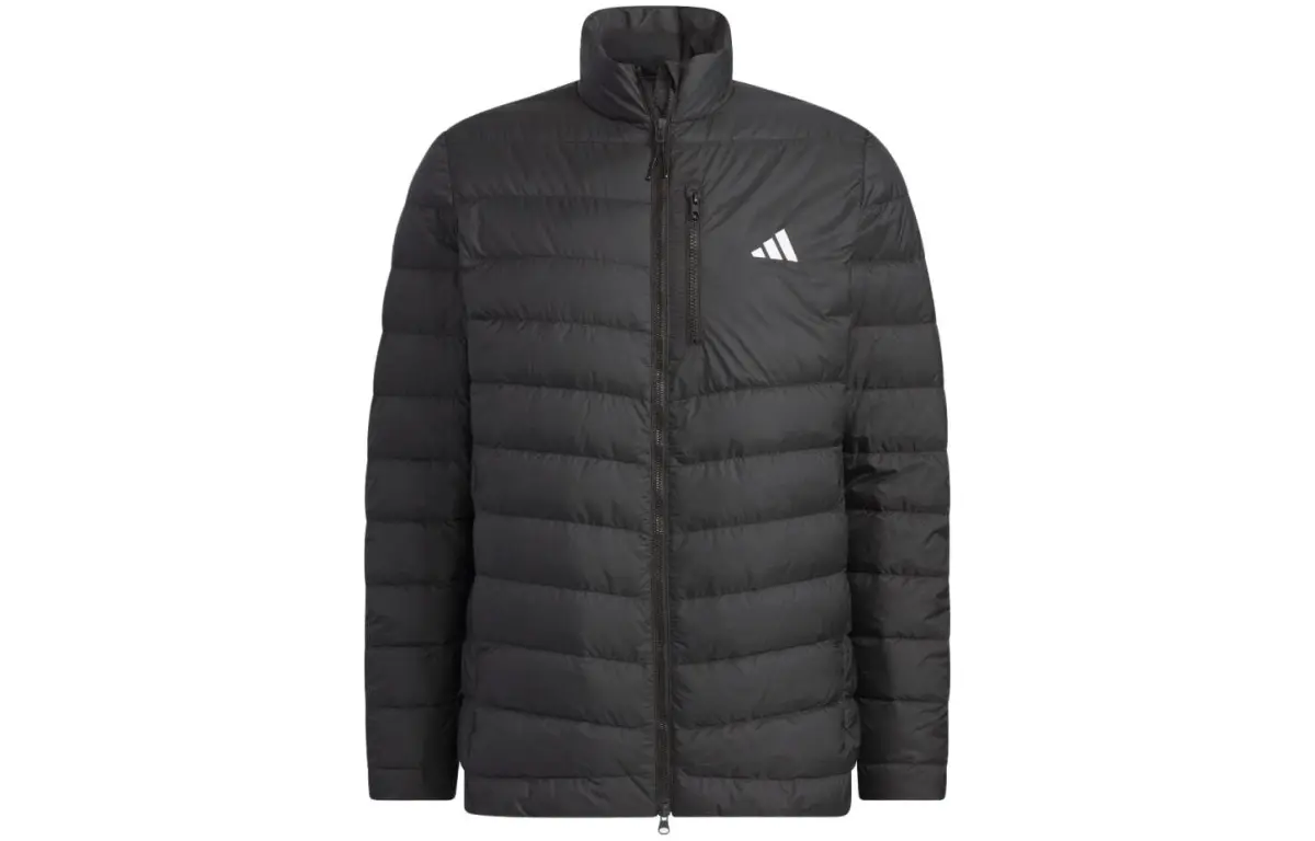 Adidas Down Jackets Men's Black Stand Collar Moderate Other