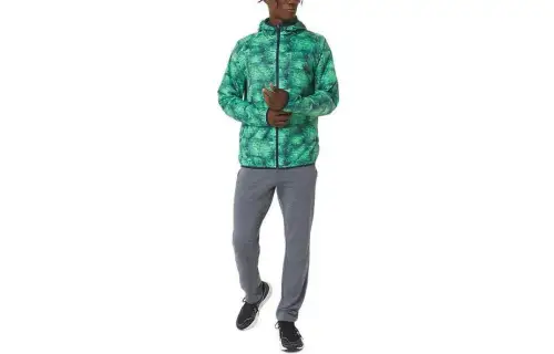 ASICS Jackets Men's Tie Dye Green Hooded Moderate Other