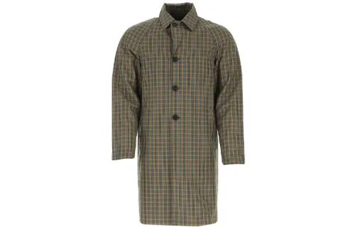 PRADA Coats Men's Yellow Green Lapel Moderate