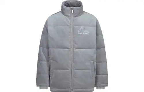 EVISU Velvet long-sleeve, down jacket, logo embroidery service