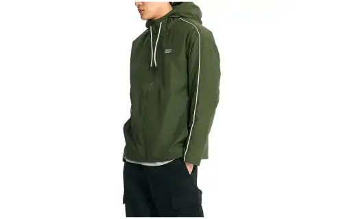 New Balance Jackets Men's Green Hooded Moderate Other