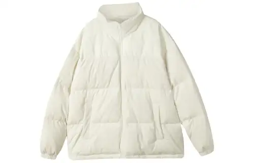 Skechers Sports Collection Puffer Jackets Unisex Butter Ecru Stand Collar Moderate Other