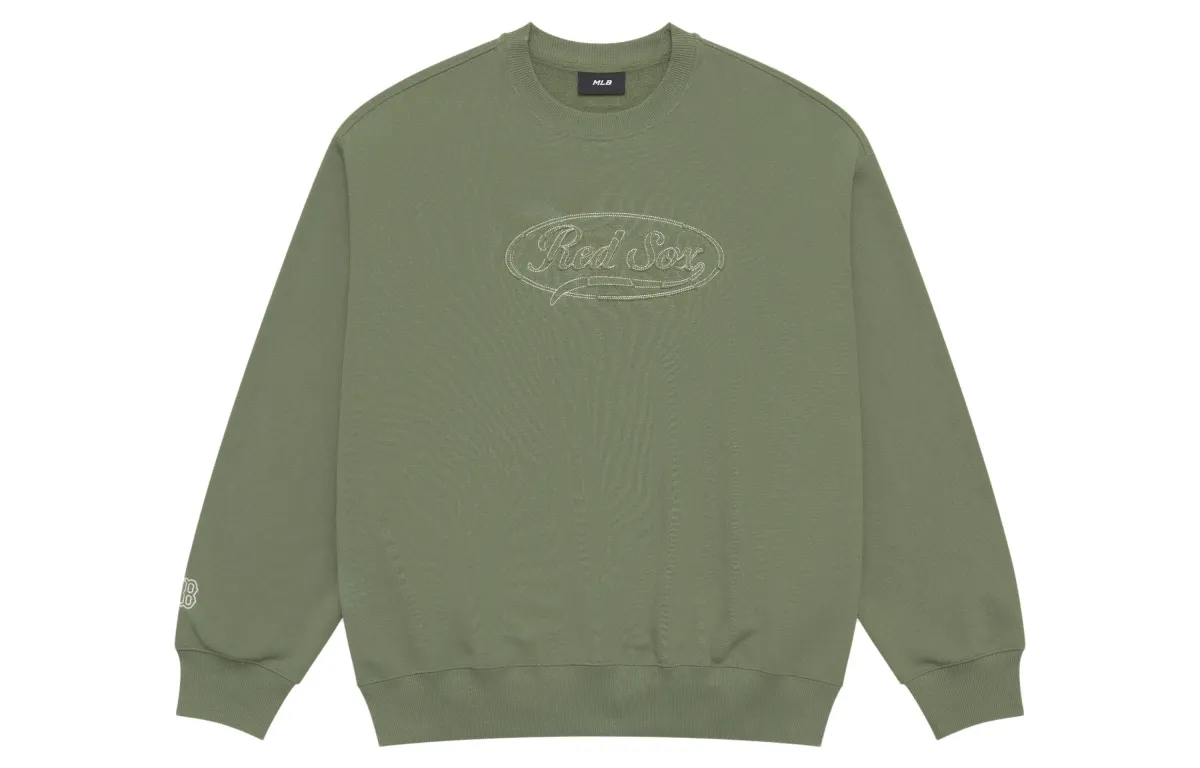 MLB Preppy Style Collection Boston Red Sox SS25 Sweatshirt Unisex Green