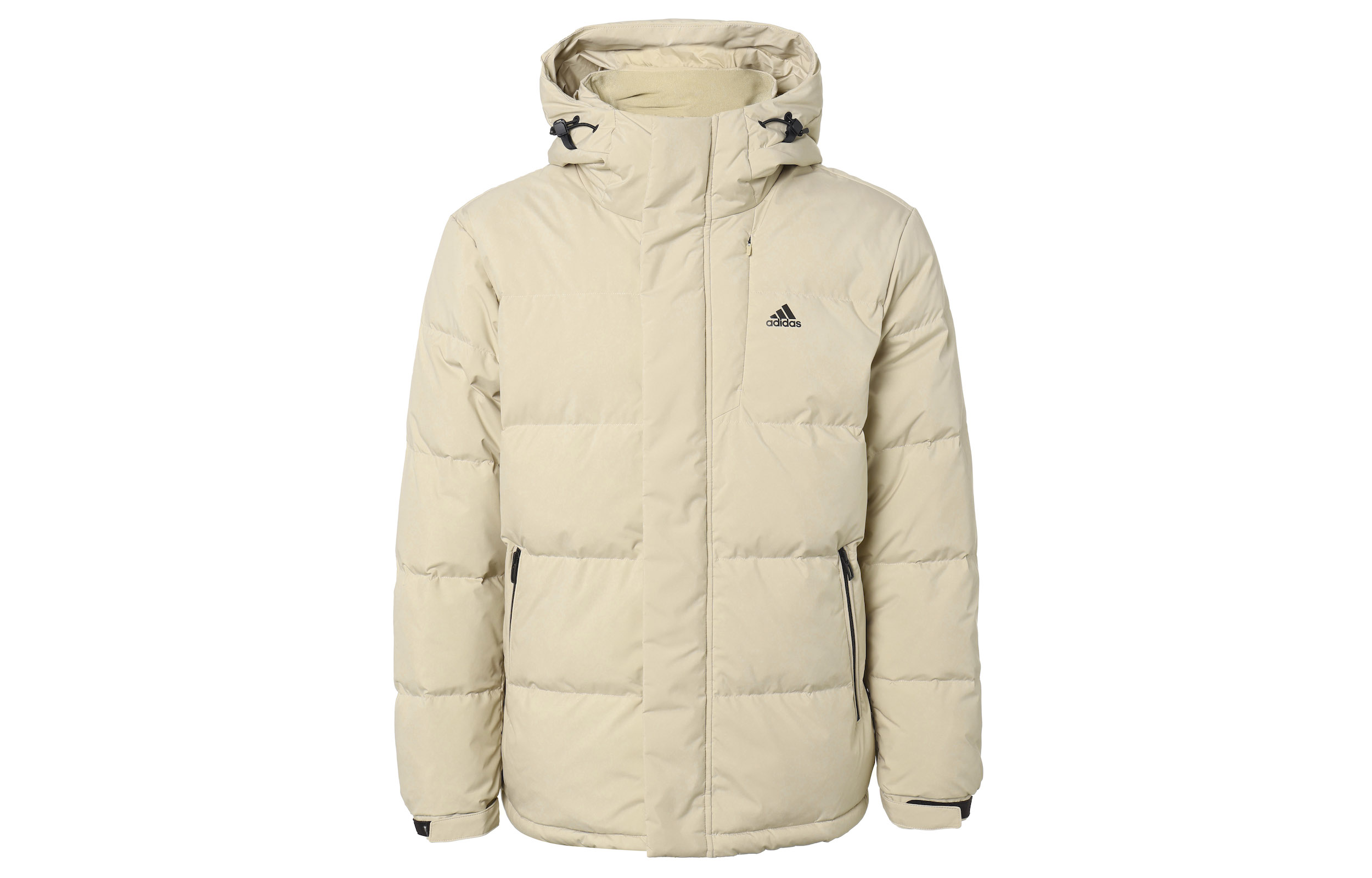 Мужской пуховик adidas (бежевый)
