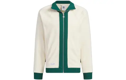 adidas originals X Notitle FW23 Spliced Contrast Zip-Up Jacket White