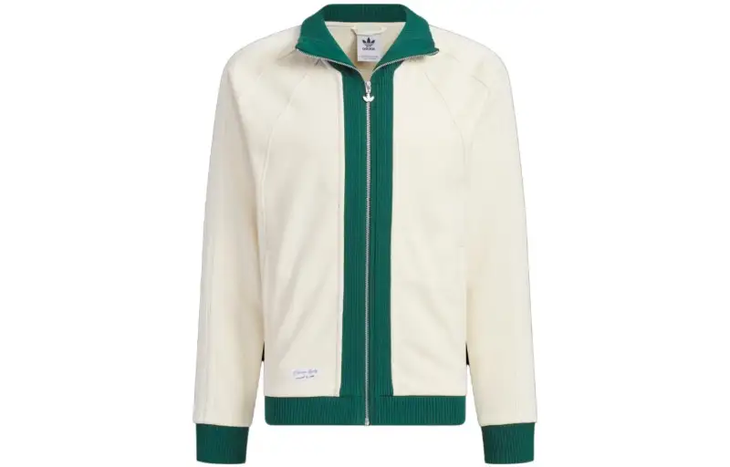 adidas originals X Notitle FW23 Spliced Contrast Zip-Up Jacket White