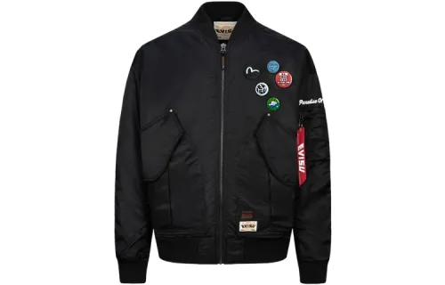 EVISU Puffer Jackets Men's Baseball Collar Moderate Other