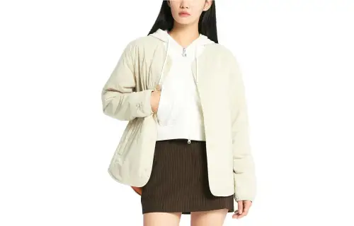 New Balance Jackets Unisex Beige Collarless Moderate Other