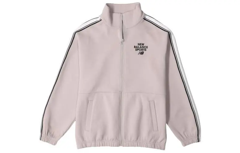 New Balance Jackets Unisex Pink Stand Collar Moderate Other