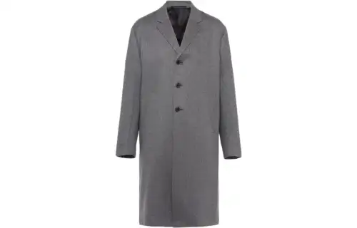 【Previous Season】single-breasted cashmere coat